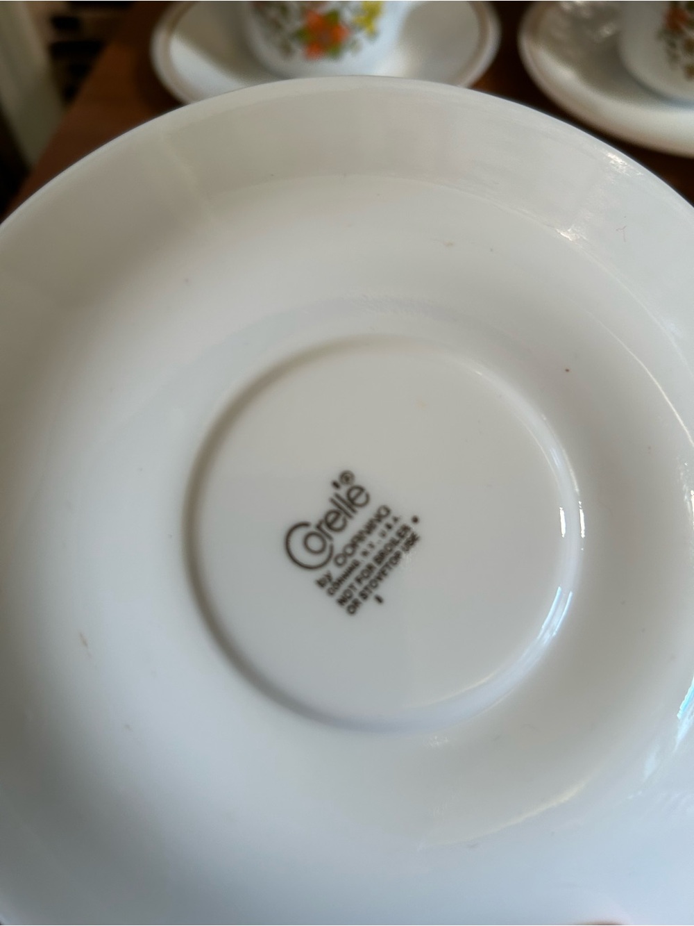 Vintage Corelle Indian Summer Tea Cup and Saucer Set 5 Cups - Picture 4 of 4